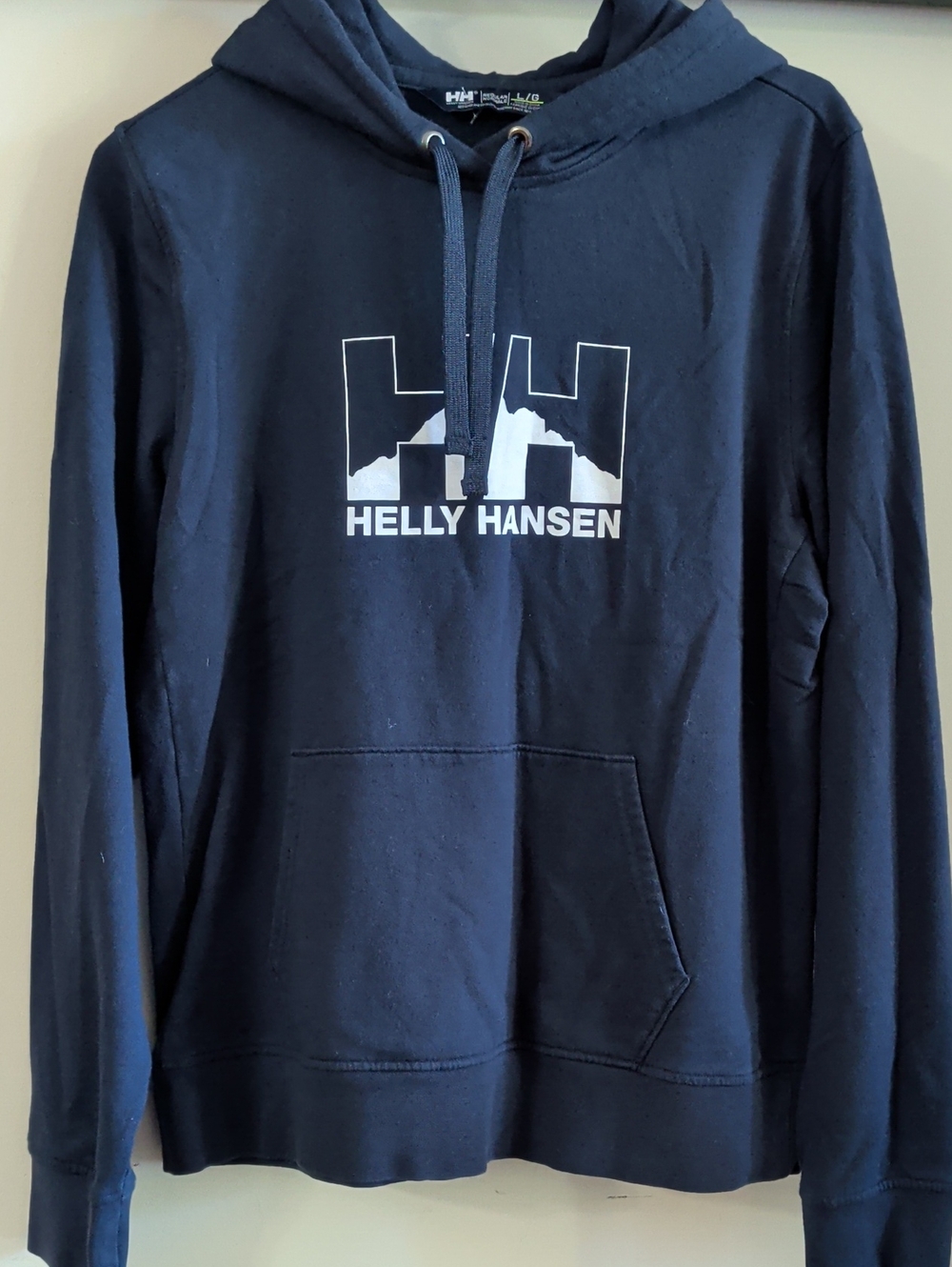Helly Hansen Navy Blue Logo Hooded Sweatshirt
